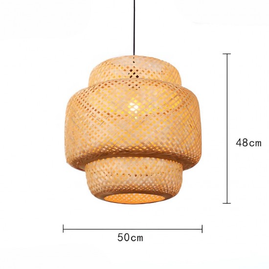 Straw Chandelier Large